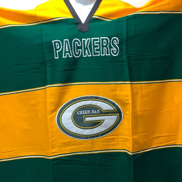 Greenbay packers poncho serape embroidered poncho packers - Picture 1 of 3